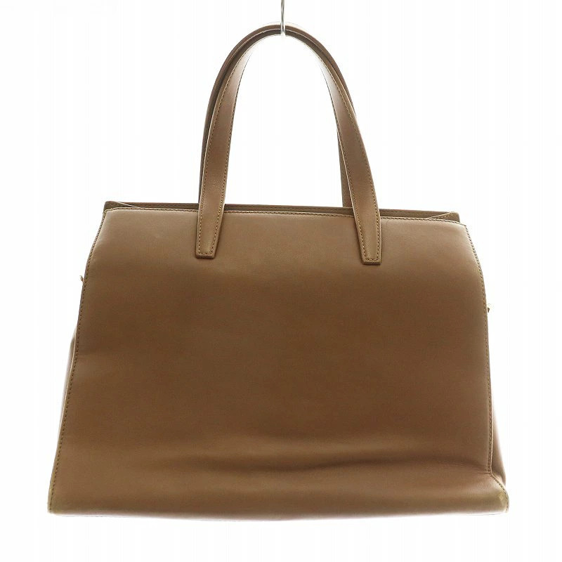 Loewe Handbag Shoulder Leather Anagram Brown Xz
